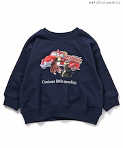 WEB限定 おさるのジョージグラフィックトレーナー