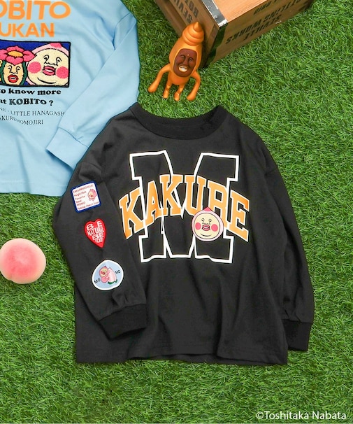 こびとづかん ワッペン長袖Tシャツ