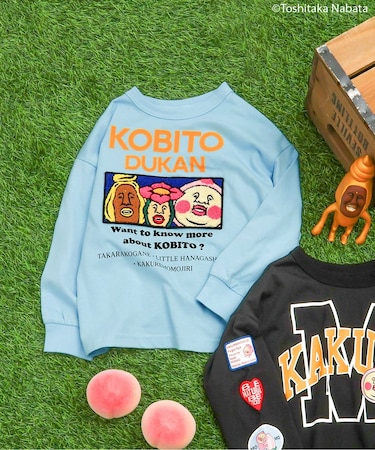 こびとづかん ワッペン長袖Tシャツ