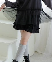 コーデュロイプリーツキュロット