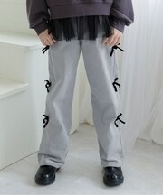 コーデュロイりぼんパンツ