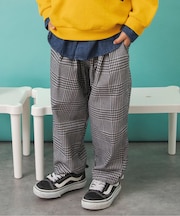 ワンタックチェックパンツ 10分丈