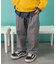 ワンタックチェックパンツ  10分丈