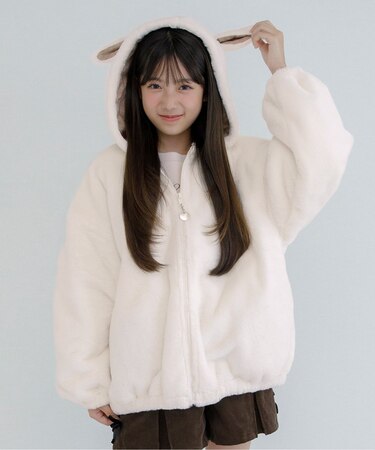 ひつじ耳エコファーアウター