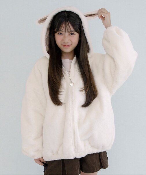 ひつじ耳エコファーアウター