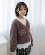 シャギーニットカーデ
