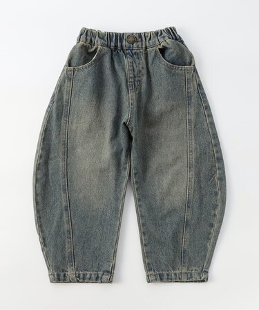 ワイドバレルレッグパンツ 10分丈