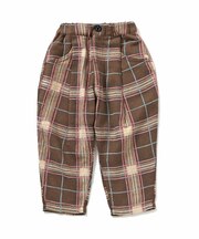 モールチェックパンツ 10分丈