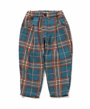 モールチェックパンツ 10分丈