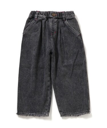 あったかデニムパンツ 10分丈