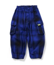 チェックカーゴパンツ  10分丈