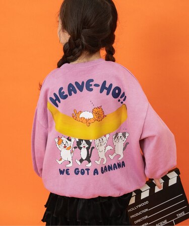 BREEZY CATS バックロゴ転写トレーナー