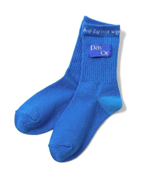 WEB限定 【DayOr】 配色ロゴカラーソックス