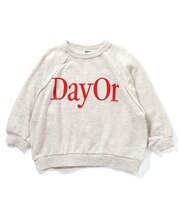 WEB限定 【DayOr】ロゴプリント裏毛トレーナー