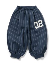 ストライププリントパンツ_AAAL PRODUCTS  10分丈