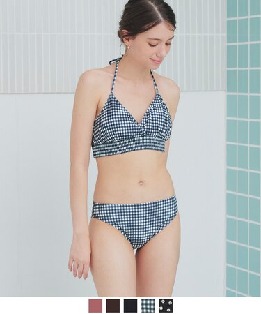 バックリボンホルターネックビキニ/水着