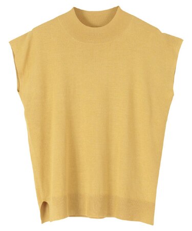 ベーシックフレンチスリーブライトニット