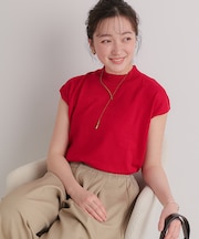 ベーシックフレンチスリーブライトニット