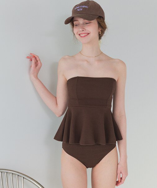 ペプラムフレアビスチェビキニ/水着