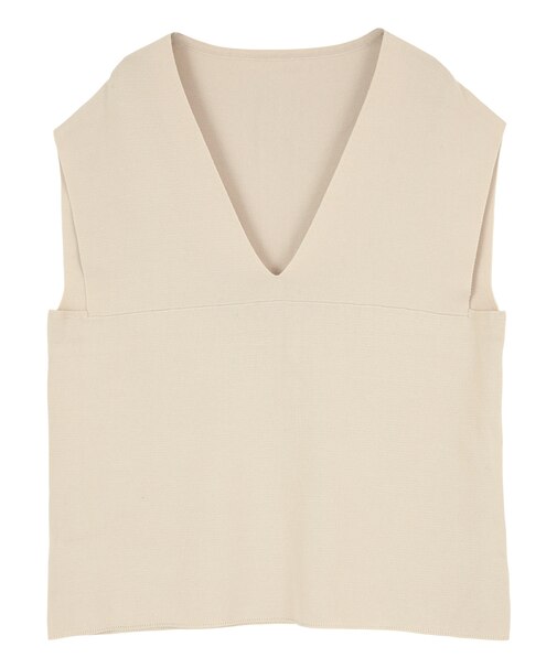 深Vネックニットベスト