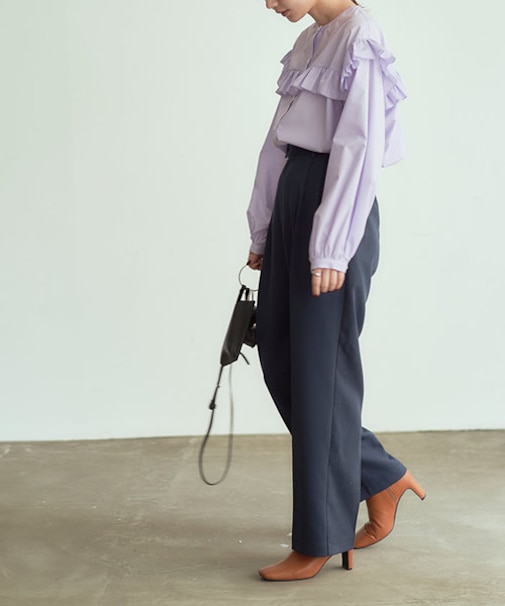 ボリュームスリーブフリルブラウス