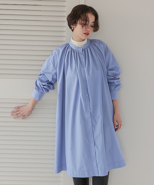 バックシャーリングワンピース