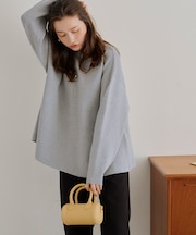 フレアシルエットニットプルオーバー