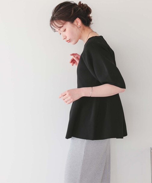 フレアデザインニットトップス