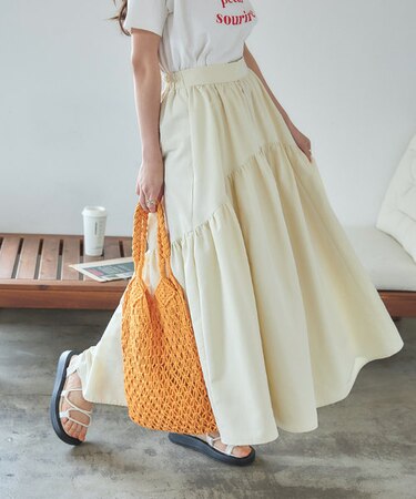 ギャザーボリュームスカート