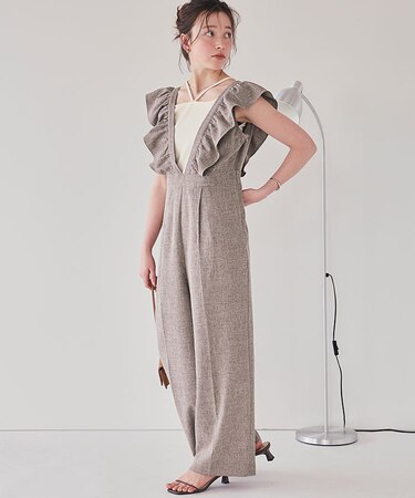 フリルデザインオールインワン