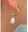 パールフープピアス