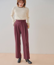 ツータックセンタープレスワイドパンツ