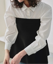 襟付ベーシックシャツ