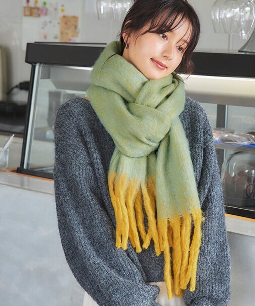 メランジボリュームマフラー/ストール