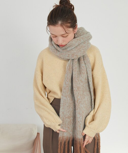 メランジボリュームマフラー/ストール