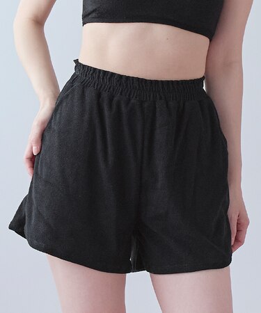 パイル素材ショートパンツ