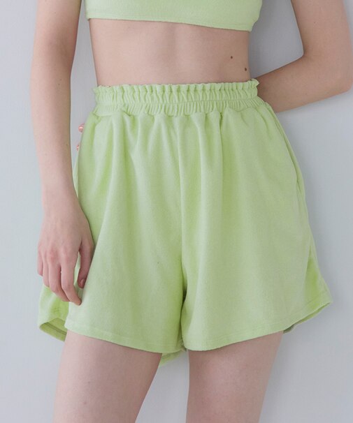 パイル素材ショートパンツ