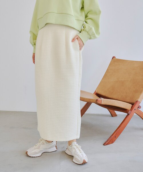 ツイードIラインスカート｜ティティベイトの通販｜&mall（アンドモール