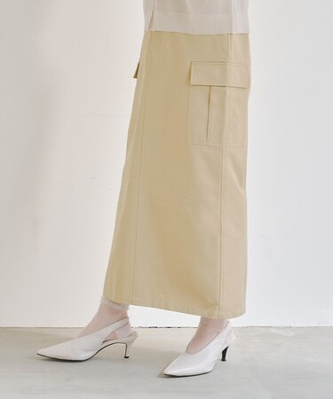 カーゴポケットIラインスカート