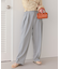インタックセンタープレスワイドパンツ
