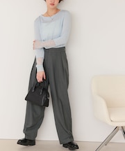 インタックセンタープレスワイドパンツ