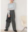 インタックセンタープレスワイドパンツ