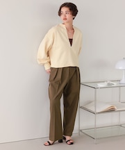インタックセンタープレスワイドパンツ
