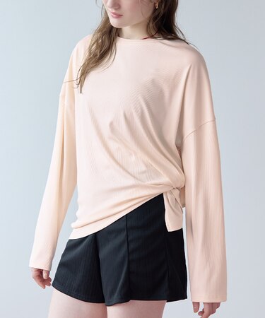 サイドスリットトップス/ラッシュガード