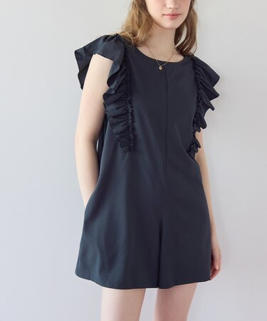 ショルダーフリルオールインワン/ワンピース水着