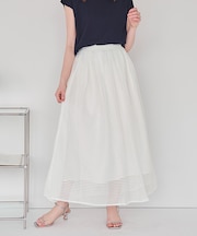 メッシュフレアスカート