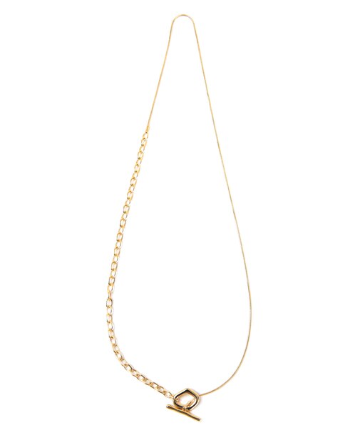 ミックスチェーンロングネックレス