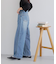 ポケット加工ストレートデニムパンツ