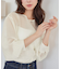 シアーボリュームスリーブブラウス