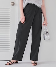 ラップ風デザインハイウエストパンツ
